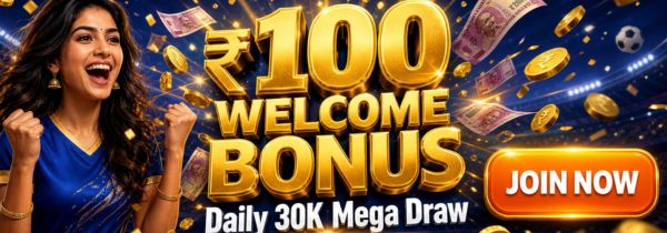 Welcome Bonus ₹100 No Deposit + 30K Points