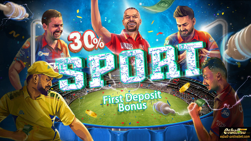 30% First Deposit Sport Betting Welcome Bonus ₹5,000