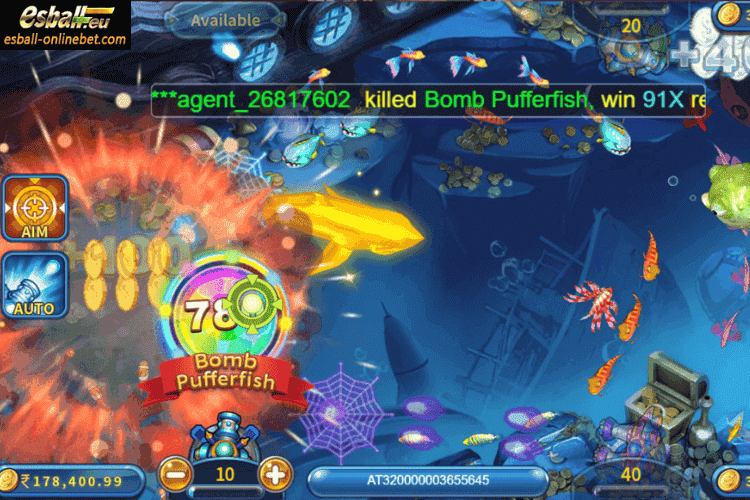 Bomb Pufferfish: AOE Explosion Bomb Pufferfish: AOE Explosion
