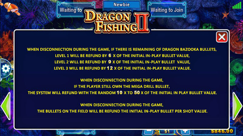 Dragon Fishing II Shooting Game Dragon Bazooka