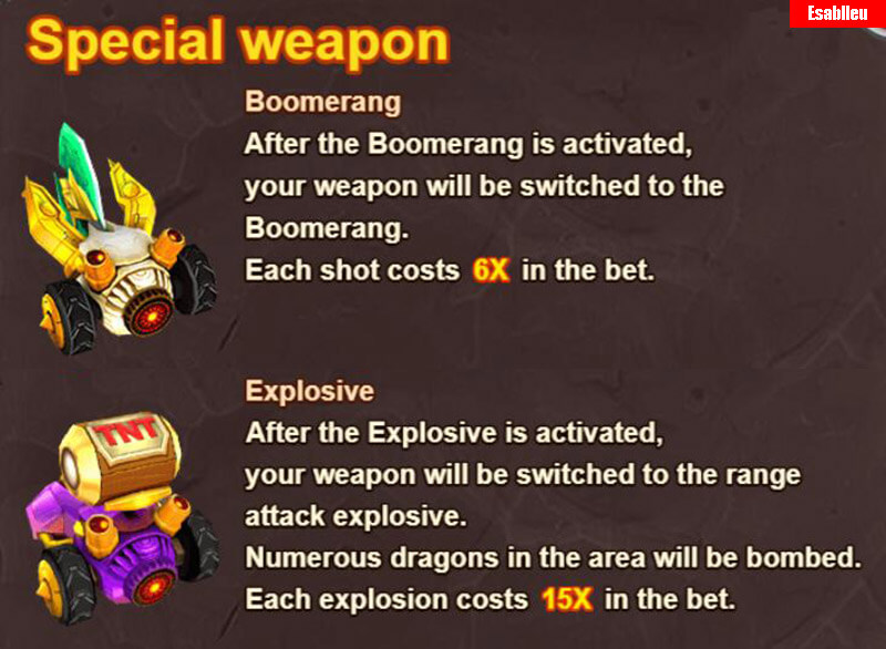 Dragon Master Fish Shooting Game Special Weapon