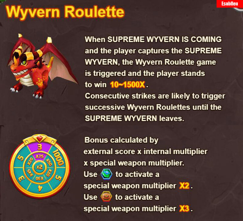 Dragon Master Fish Shooting Game Wyvern Roulette