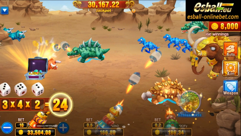 JILI Dinosaur Tycoon 2 Fishing Game Real Money Online Treasure Chest Pterodactyl