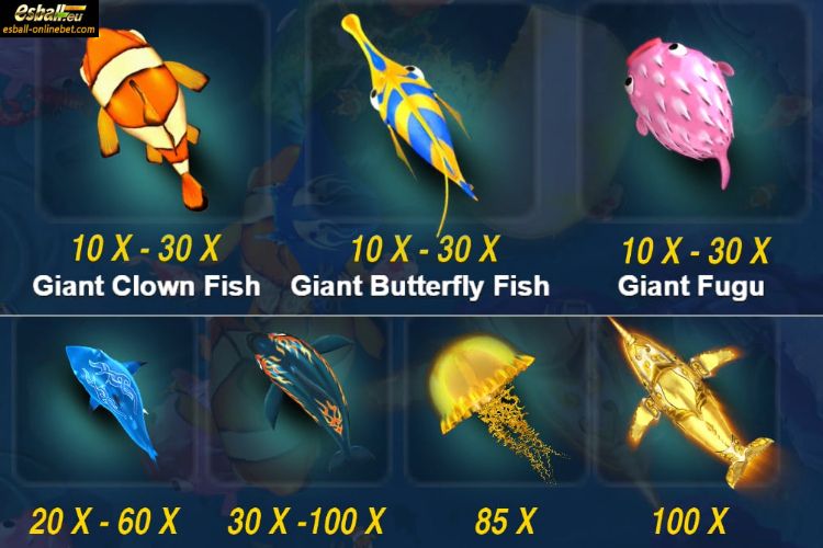Fortune King Jackpot Giant Medium Fish