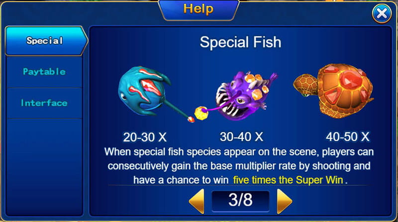 Jackpot Fishing Casino Slots Special fish