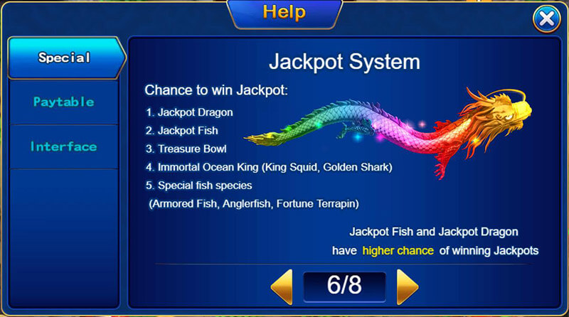 Jackpot Fishing Casino Slots Special fish
