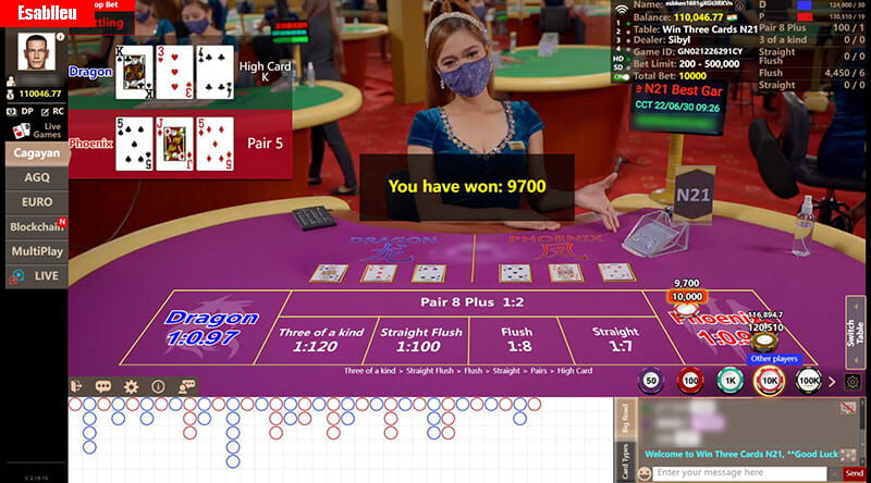 Win Three Cards Instructions and Bet Options Win Three Cards Instructions and Bet Options