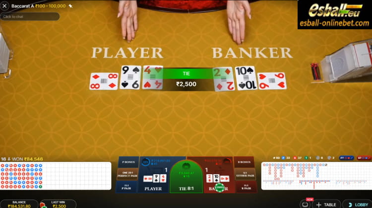 Baccarat Evolution Gaming Big Win Baccarat Evolution Gaming Big Win