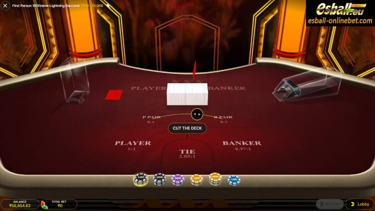 Play First Person XXXtreme Lightning Baccarat Evolution Online