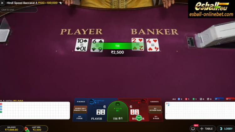 Hindi Speed Baccarat Evolution Big Win Hindi Speed Baccarat Evolution Big Win