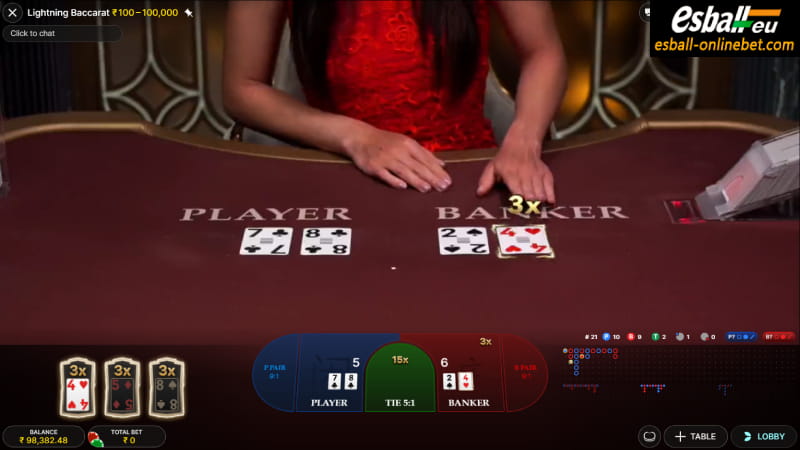 How to Play EVO Lightning Baccarat-Main Card Round How to Play EVO Lightning Baccarat-Main Card Round