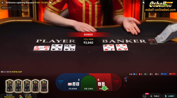 XXXtreme Lightning Baccarat Evolution Big Win XXXtreme Lightning Baccarat Evolution Big Win