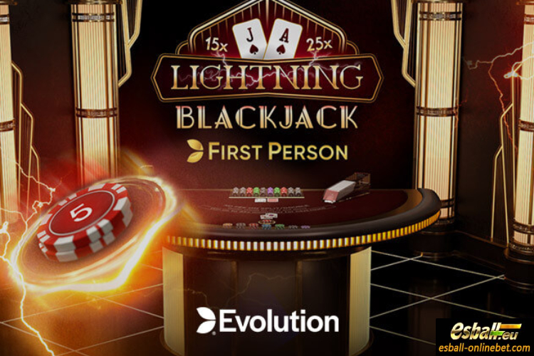 First Person Lightning Blackjack Evolution, Play Online Casino India