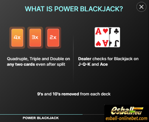 Power Blackjack Evolution Gaming, What is Power Blackjack