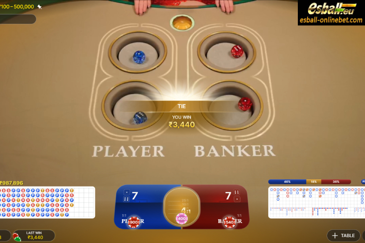 Evolution Bac Bo Casino Game Live Big Win