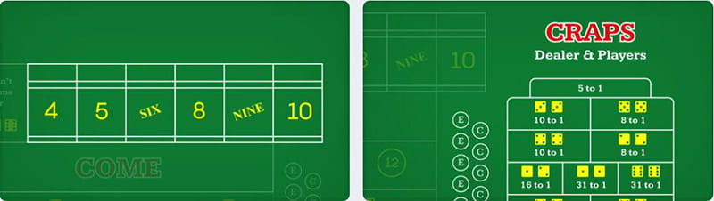 Live Craps Table Layout Live Craps Table Layout