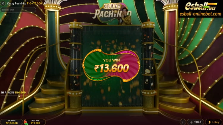 Crazy Pachinko Result & Big Win Crazy Pachinko Result & Big Win
