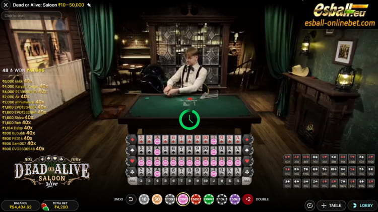 Dead or Alive Saloon Evolution Live Game Strategy Dead or Alive Saloon Evolution Live Game Strategy