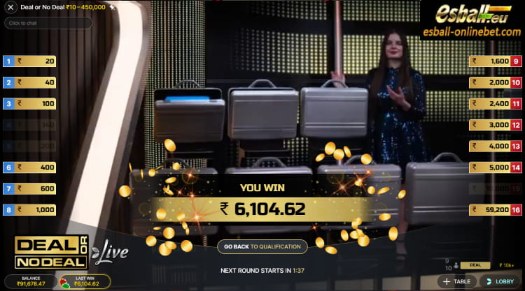 Deal or No Deal Live Casino Big Win Deal or No Deal Live Casino Big Win
