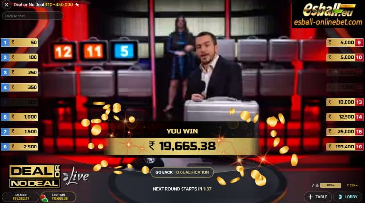 Deal or No Deal Live Casino Big Win Deal or No Deal Live Casino Big Win