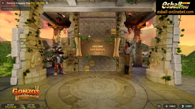 Gonzo's Treasure Map Evolution Big Win Gonzo's Treasure Map Evolution Big Win
