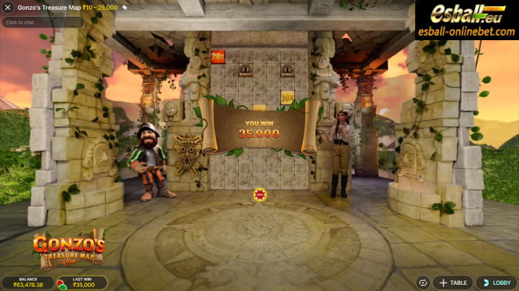Gonzo's Treasure Map Evolution Big Win Gonzo's Treasure Map Evolution Big Win