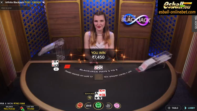 Infinite Blackjack Evolution Online Big Win Infinite Blackjack Evolution Online Big Win