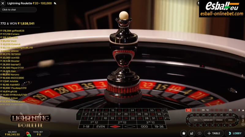 EVO Lightning Roulette Live Dealer Casino Game EVO Lightning Roulette Live Dealer Casino Game