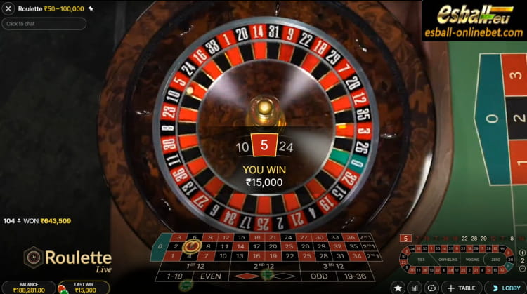 Roulette Evolution Gaming Big Win Roulette Evolution Gaming Big Win