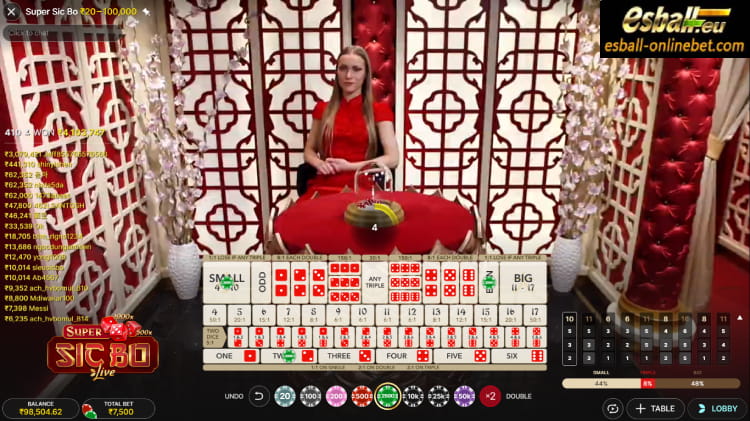 Super Sic Bo Live Evolution, Super Sic Bo Online Casino Game Super Sic Bo Live Evolution, Super Sic Bo Online Casino Game