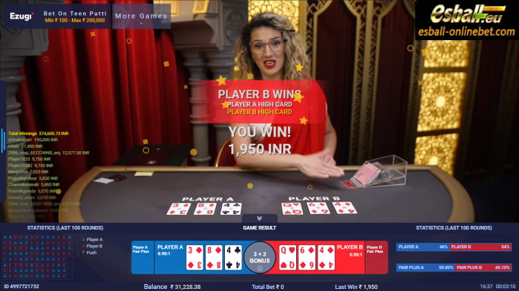 Bet On Teen Patti Ezugi Live Games Big Win Bet On Teen Patti Ezugi Live Games Big Win