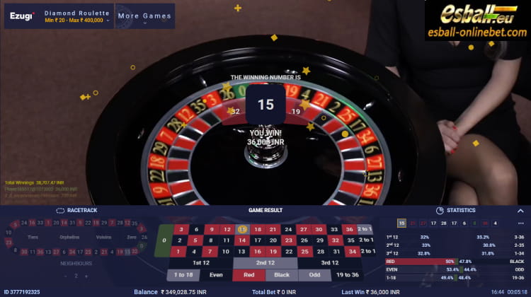 Diamond Roulette, Play Live Diamond Roulette Ezugi Online India Big Win Diamond Roulette, Play Live Diamond Roulette Ezugi Online India Big Win