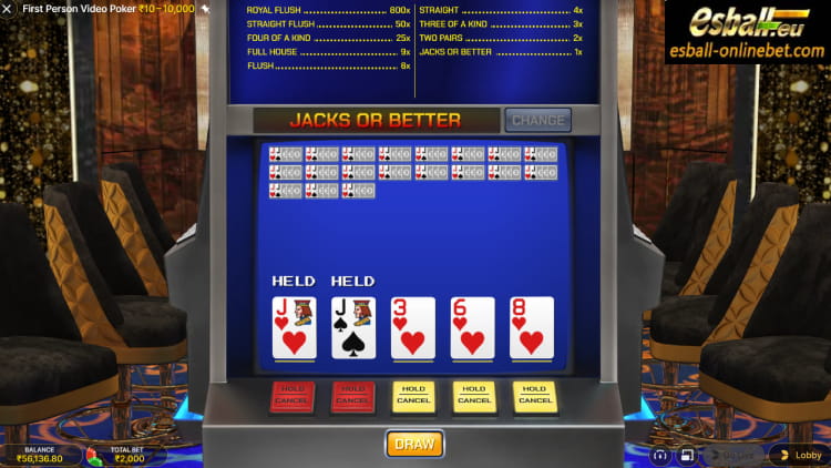 First Person Video Poker Evolution Online Casino Game India First Person Video Poker Evolution Online Casino Game India