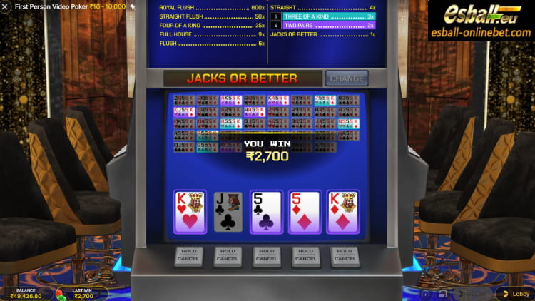 First Person Video Poker Evolution Big Win First Person Video Poker Evolution Big Win