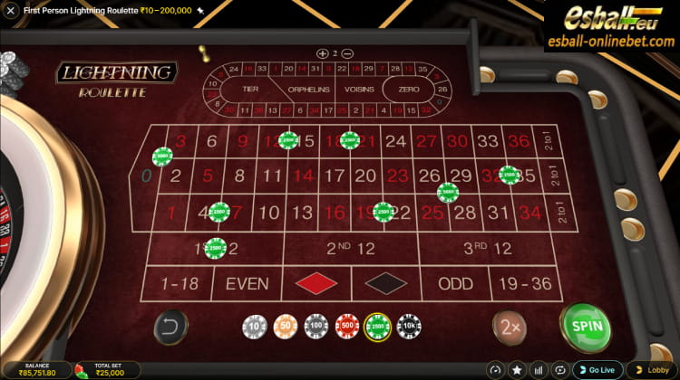 First Person Lightning Roulette Evolution Online Casino Game First Person Lightning Roulette Evolution Online Casino Game