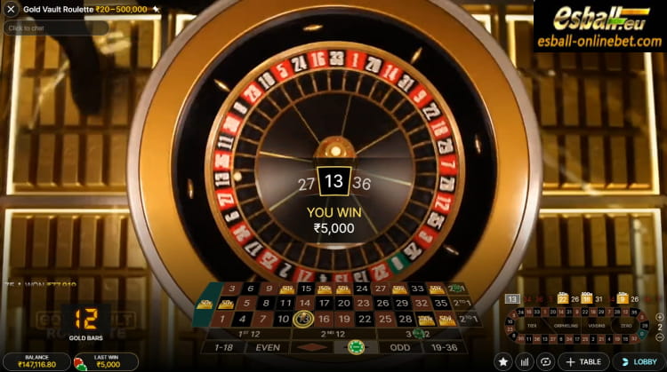 Gold Vault Roulette Evolution Big Win Gold Vault Roulette Evolution Big Win