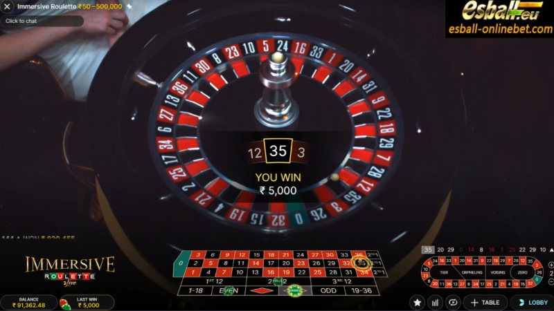 Play Evolution Gaming Immersive Roulette Live Casino Game 
