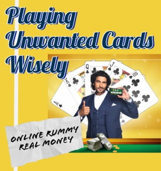 Playing Unwanted Cards Wisely In Rummy Online For Real Money