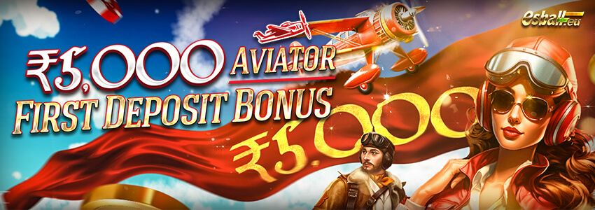 ₹5,000 Aviator Rocket Crash Game First Deposit Bonus
