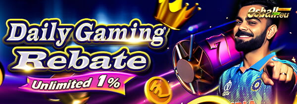 Unlimited Daily Gaming Rebate Casino Cashback Bonus Up to 0.4%