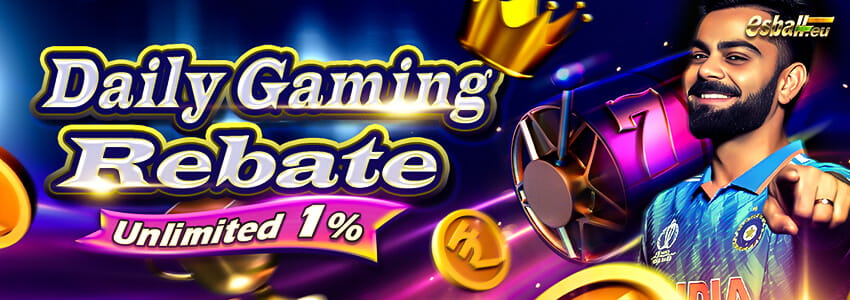 Unlimited Daily Gaming Rebate Casino Cashback Bonus Up to 0.4%