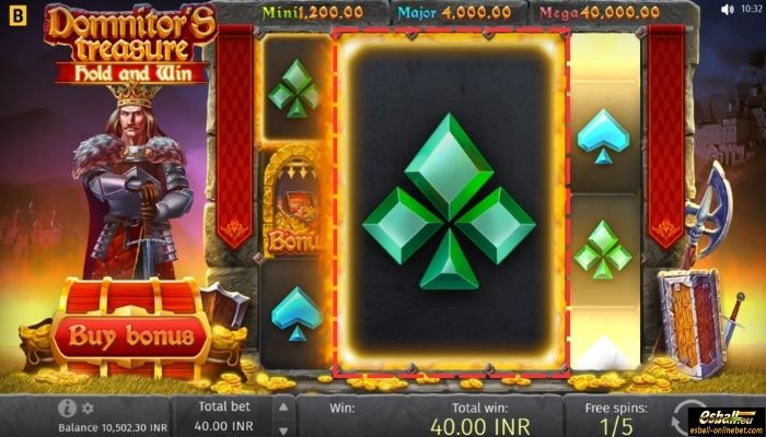 Domnitor's Treasure Slot Free Spin Feature