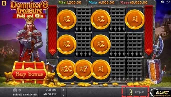 Domnitor's Treasure Hold & Win Feature