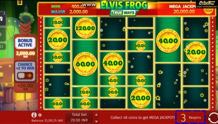 Elvis Frog Trueways Slot Coin Respin Feature Elvis Frog Trueways Slot Coin Respin Feature