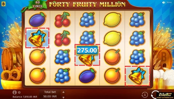 Forty Fruity Million Slot Scatter 2
