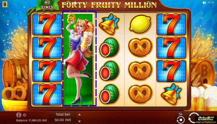 Forty Fruity Million Slot Expanded Wild Feature