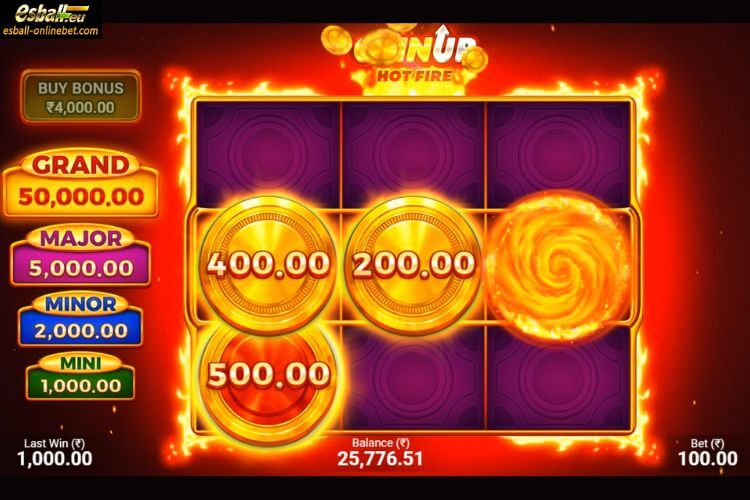 Coin UP: Hot Fire Slot Bonus Game Coin UP: Hot Fire Slot Bonus Game