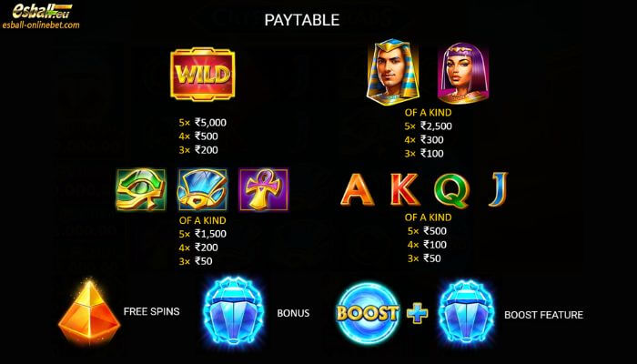 Crystal Scarabs Slot Paytable Crystal Scarabs Slot Paytable