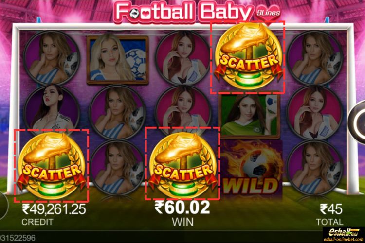 Football Baby Slot Scatter