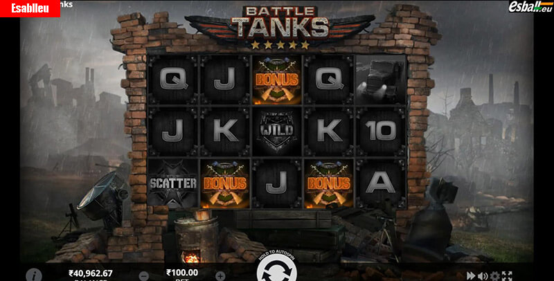 Battle Tanks Slot Machine Free Spins Bonus